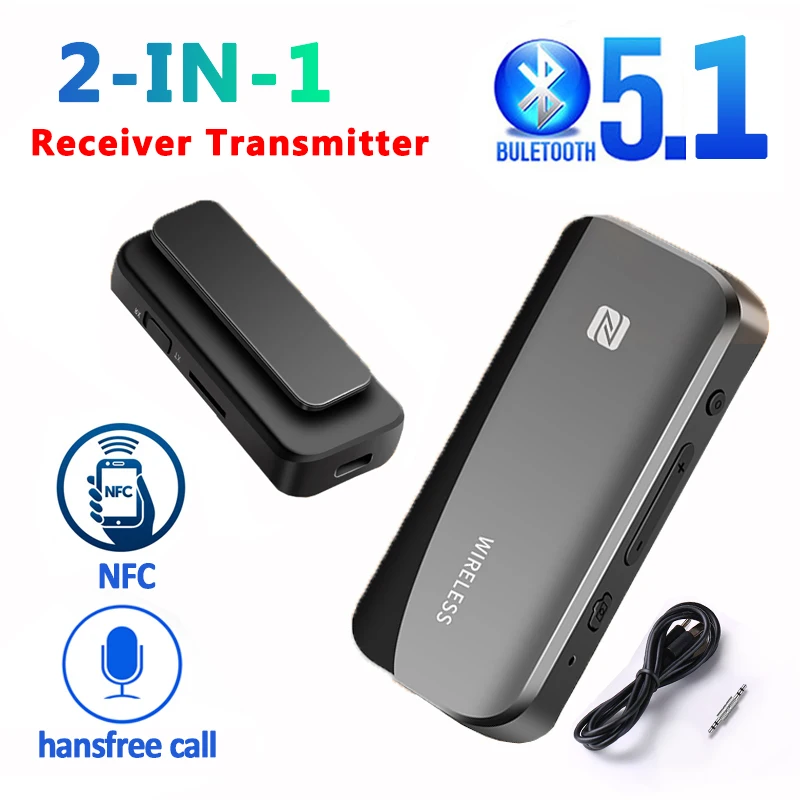Photography Prompt - ตัวรับสัญญาณ5.1บลูทูธ NFC รูปภาพในคลิกเดียว3.5มม. 2.5มม. อะแดปเตอร์เสียงไร้สายสเตอริโอบัตร TF
