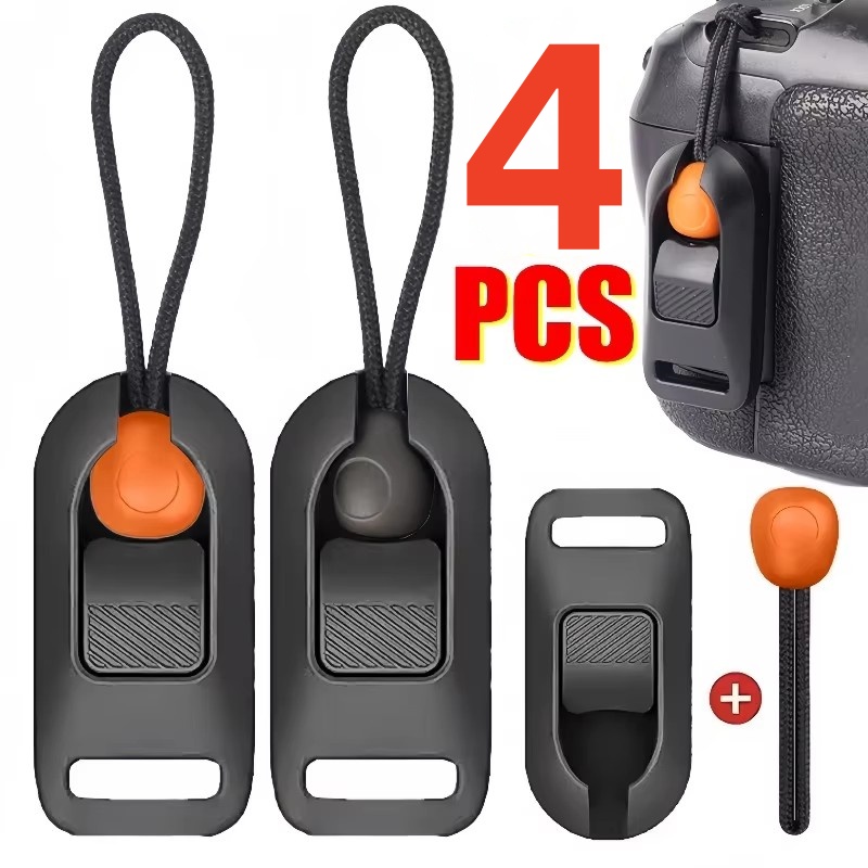 Camera Wrist Strap - 1-4 ชิ้นชุดขั้วต่อแบบปลดเร็วสายคล้องป้องกันการสูญหายกล้องขั้วต่อแบบปลดเร็วสำหรับโซนี่ แคนนอน นิคอน SLR สายคล้องกล้อง