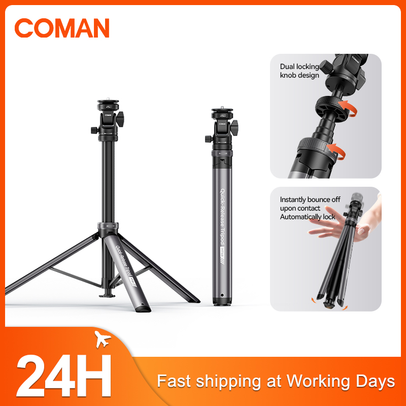 Photography Basics - ขาตั้งไฟ COMAN MT68 แบบปลดเร็วเพียงคลิกเดียว สำหรับไฟถ่ายภาพ กล้อง