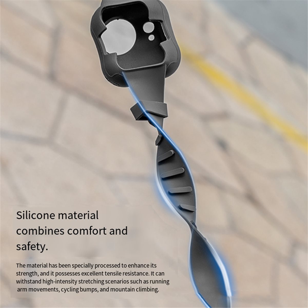 Camera Wrist Strap - M05K สำหรับอินสตา 360 โกอัลตร้าสายรัดข้อมือซิลิโคนป้องกันกรณีสายรัดข้อมือแบบปรับได้อุปกรณ์เสริมกล้อง C