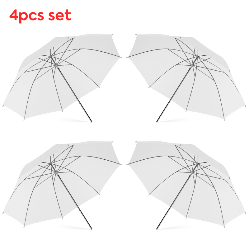 Photography Umbrella - ร่มกระจายแสงสีขาวใสขนาด 76 * 80 ซม. X4