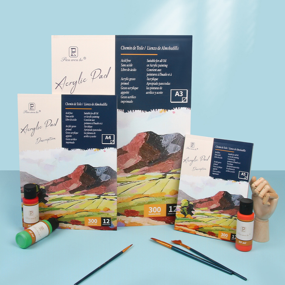 Photography Book - 300GSM อะคริลิคภาพวาด Sketchbook สําหรับศิลปิน A3 A4