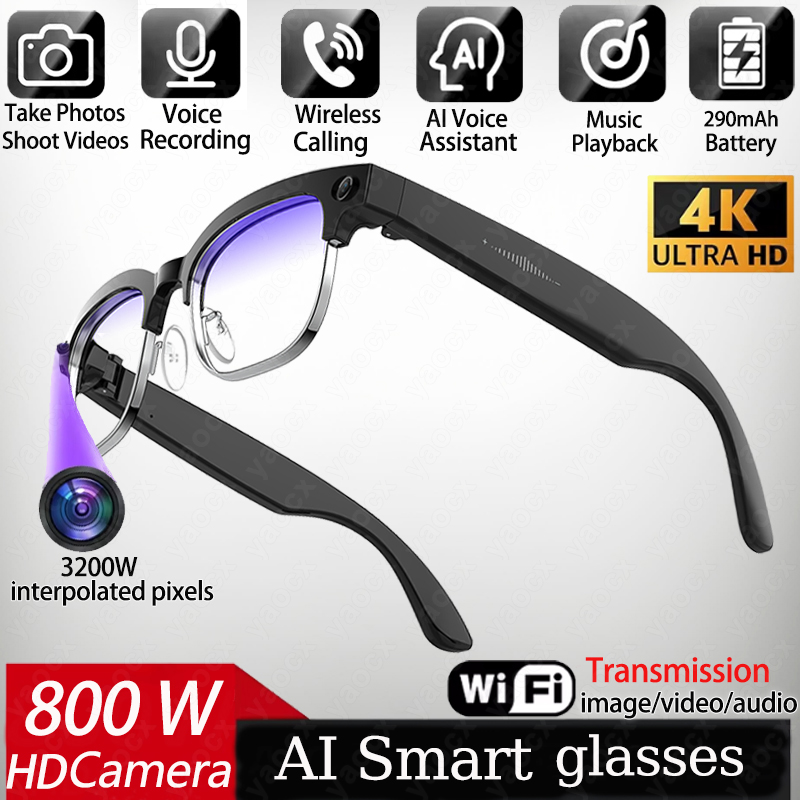 แว่นตาอัจฉริยะ 4K AI กล้อง 8MP - Photography Japanese บทวิจารณ์และราคา