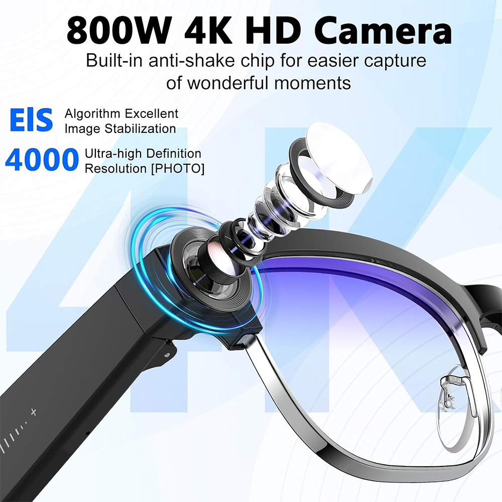 แว่นตาอัจฉริยะ 4K AI กล้อง 8MP - Photography Japanese บทวิจารณ์และราคา