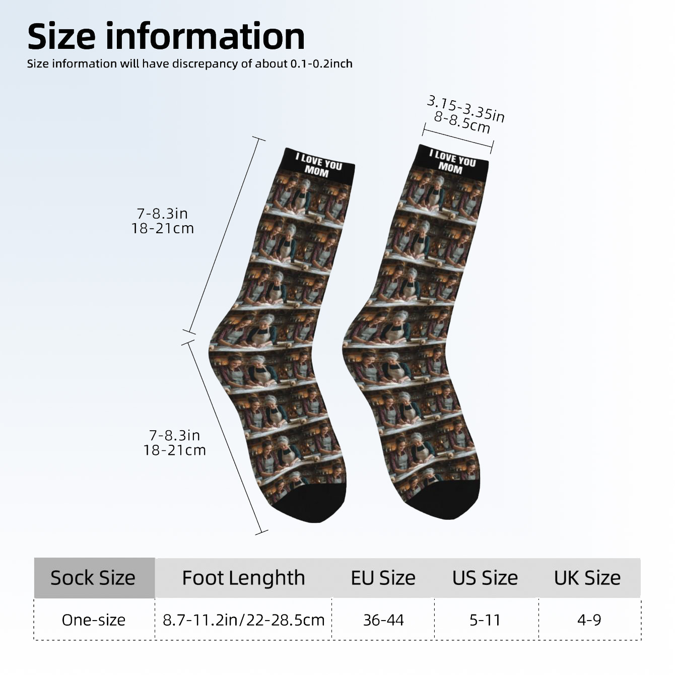 ถุงเท้าลายภาพถ่ายแบบกำหนดเอง ถ - Photographic Memory บทวิจารณ์และราคา
