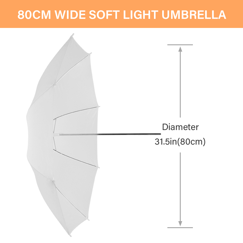 ร่มกระจายแสงสีขาวใสขนาด 76 * 8 - Photography Umbrella บทวิจารณ์และราคา